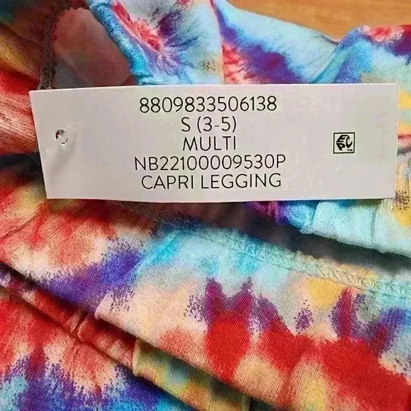 NWT No Boundaries Womens Capri Legging Juniors Size S, M, L, XL Tie Dye Print - Picture 4 of 7